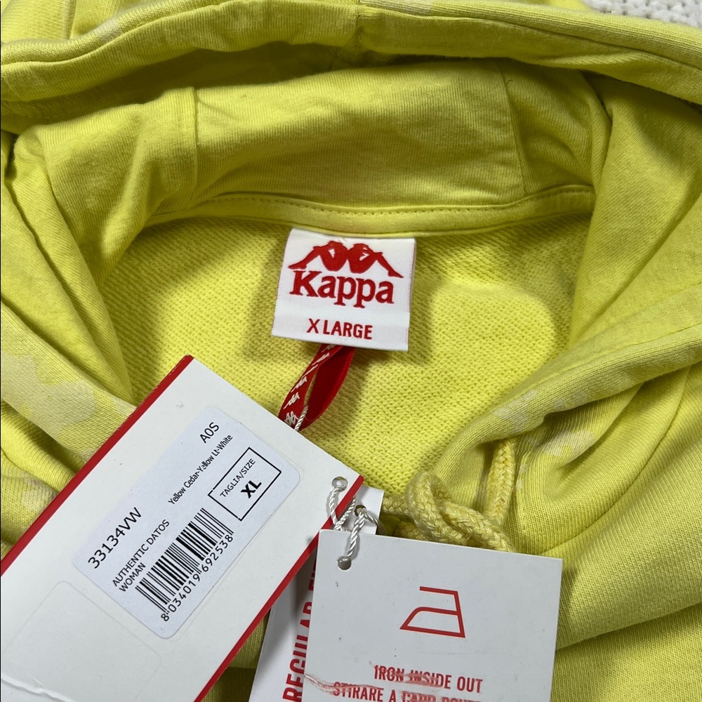 Kappa Authentic Datos Bantro Pullover Hoodie NWT - image 11